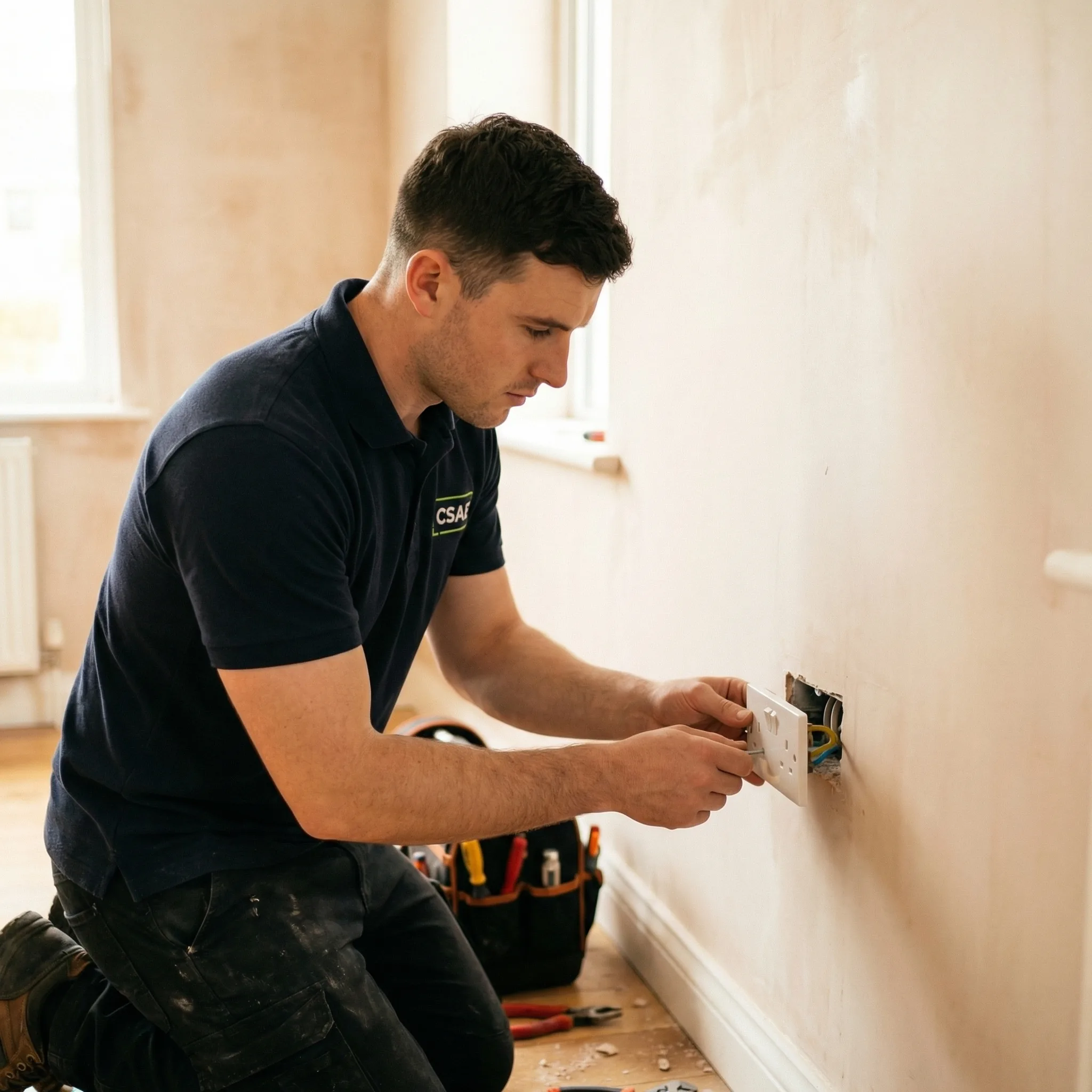 Socket and light installation in Cork